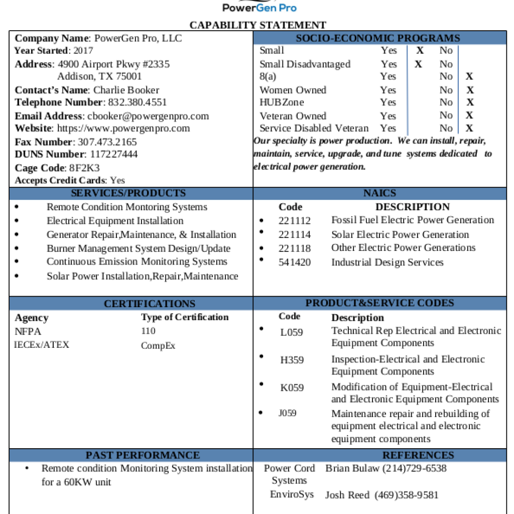 Capability_Statement Power Gen Pro